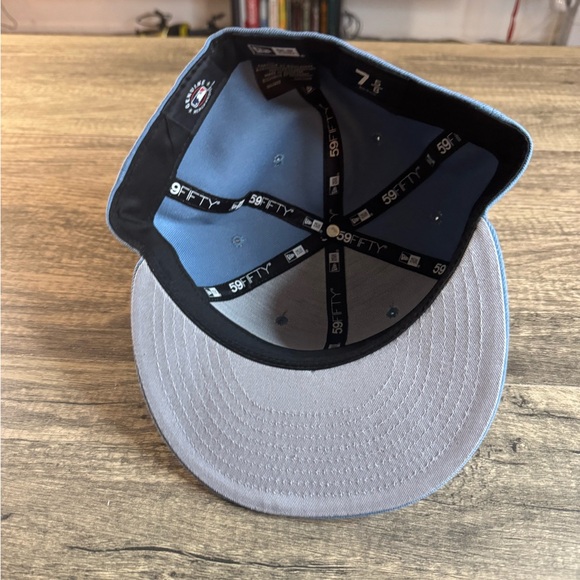 Tampa Bay Rays New Era Spring Color 59FIFTY Fitted Hat - Blue  7 5/8 - Picture 5 of 5